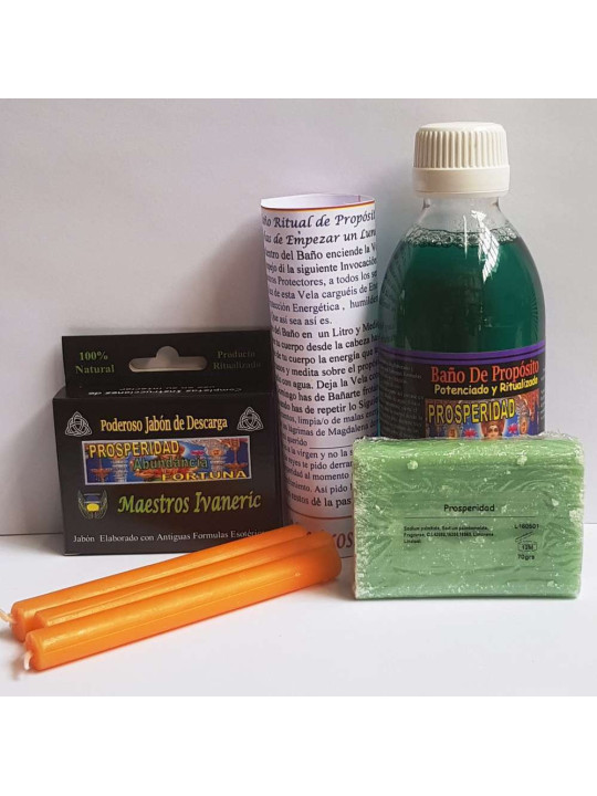 Komplettes Ritual Bad Pack von Zweck Wohlstand, Fülle und Glück.