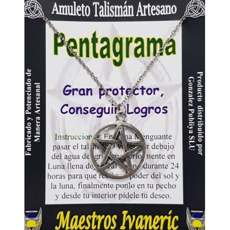 Förderung 3x2 Pentagramm Artisan Talisman,