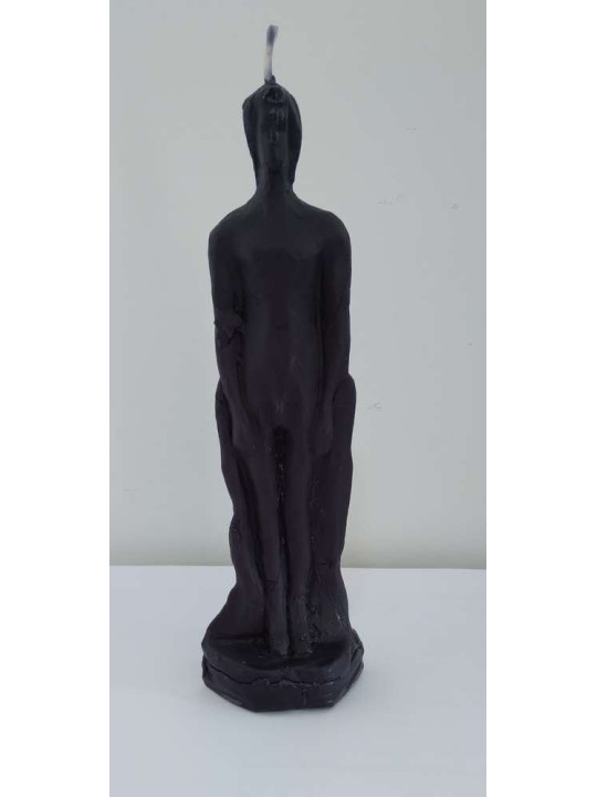 Große Schwarzer Mann Kerze 20cm