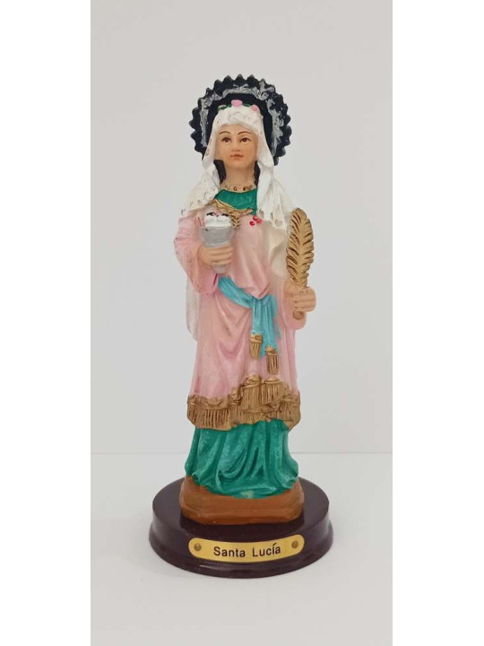 Harz-Figur Sankt Lucia, 12cm