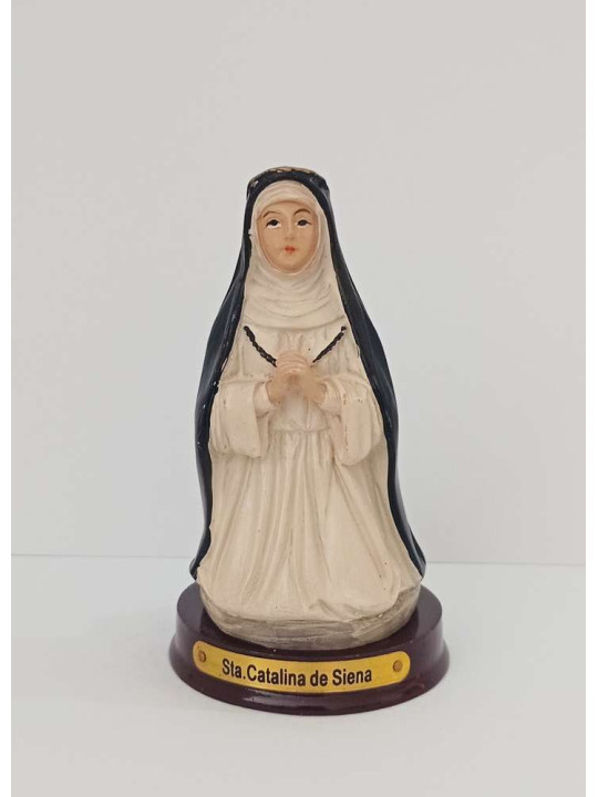 Kunstharzfigur der Heiligen Katharina von Siena, cm