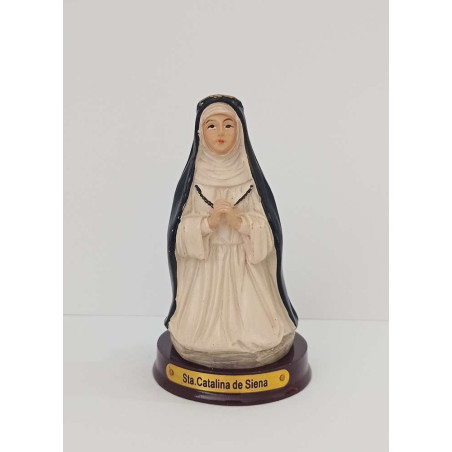 Kunstharzfigur der Heiligen Katharina von Siena, cm