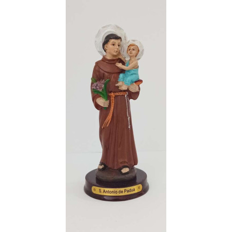 Kunstharzfigur Heiliger Antonius von Padua, 12cm