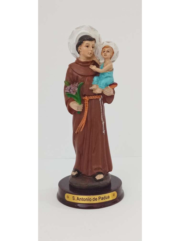 Kunstharzfigur Heiliger Antonius von Padua, 12cm