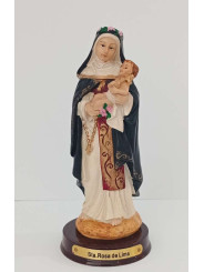 Kunstharzfigur Heilige Rose von LIma, 12cm