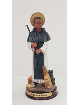 Harzfigur des Heiligen Martin de Porres, 12cm