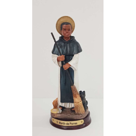 Harzfigur des Heiligen Martin de Porres, 12cm