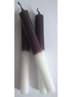 Aktion!!! Schwarz-weiße besondere esoterische Kerze 20cm.