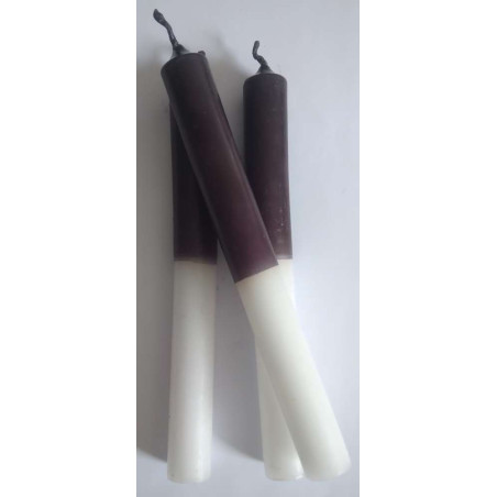 Aktion!!! Schwarz-weiße besondere esoterische Kerze 20cm.
