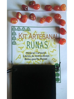 Carneola Runen, Antelina Tasche und Anleitungsheft