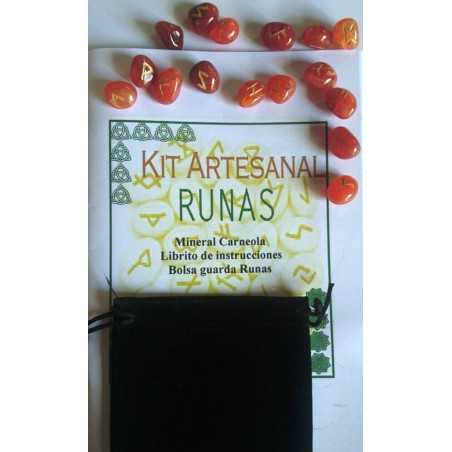 Carneola Runen, Antelina Tasche und Anleitungsheft