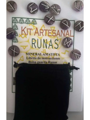 Amethyst-Runen, Antelina-Tasche und Anleitungsheft