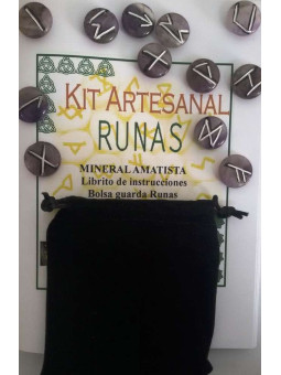 Amethyst-Runen, Antelina-Tasche und Anleitungsheft