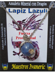 Drachen-Anhänger mit Lapizlazuli. Stärke und Wohlstand