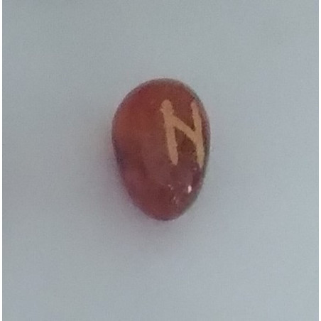Amulett der Runen Carneola Hagalaz. Ave.