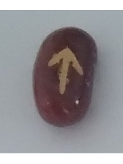 Amulett der Runen Carneola Teiwaz. Gerechtigkeit.