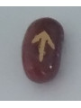 Amulett der Runen Carneola Teiwaz. Gerechtigkeit.