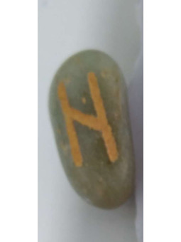 Amulett der Runen Aventurin Hagalaz. Ave.