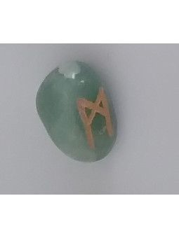 Amulett der Runen Aventurin Mannaz. Menschlichkeit.