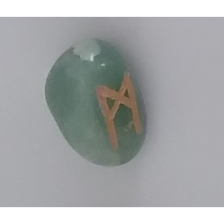 Amulett der Runen Aventurin Mannaz. Menschlichkeit.