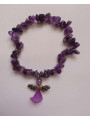 Armband Amethyst Mineral-Chip mit Engel