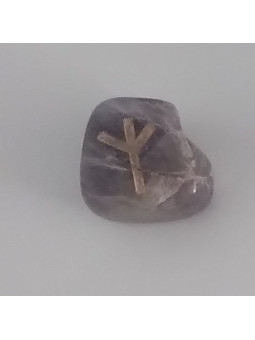 Amulett der Runen Amethyst Algiz. Schutz.