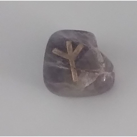 Amulett der Runen Amethyst Algiz. Schutz.