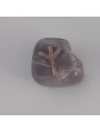 Amulett der Runen Amethyst Algiz. Schutz.