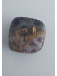 Amulett der Amethyst Jera Runen. Ernten.