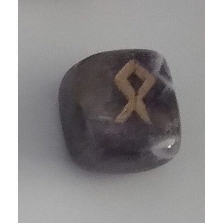 Amulett der Runen Amethyst Othila. Eigentum.