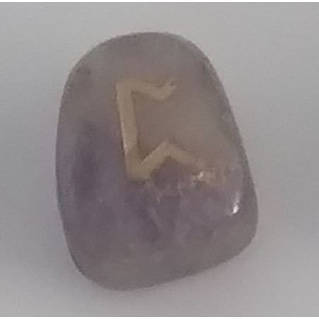 Amulett der Runen Amethyst Pertho. Das Schicksal.