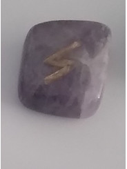Amulett der Amethyst-Runen Sowlo. Sonne.