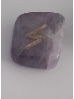 Amulett der Amethyst-Runen Sowlo. Sonne.