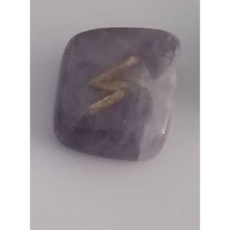 Amulett der Amethyst-Runen Sowlo. Sonne.