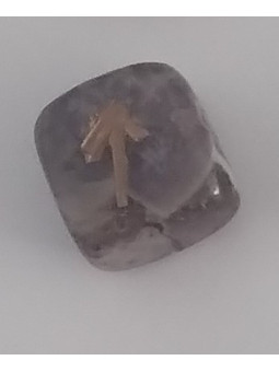 Amulett der Amethyst-Runen Teiwaz. Gerechtigkeit.