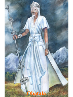 Obatala Plastifizierter Abdruck 5x7,5cm.