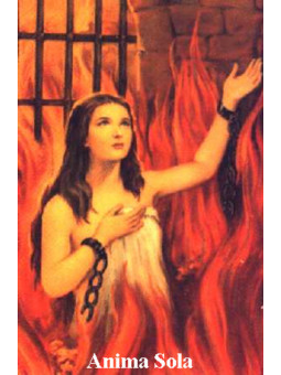 Plastifizierter Abdruck Ánima Sola. 5x7,5cm