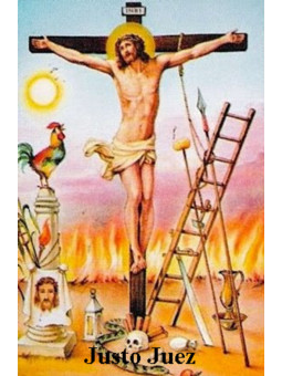 Plastifizierter Stempel Just Judge. 5x7,5cm