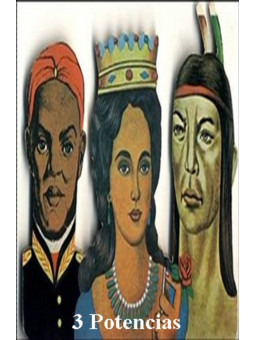 Plastifizierter Stempel 3 Powers. 5x7,5cm