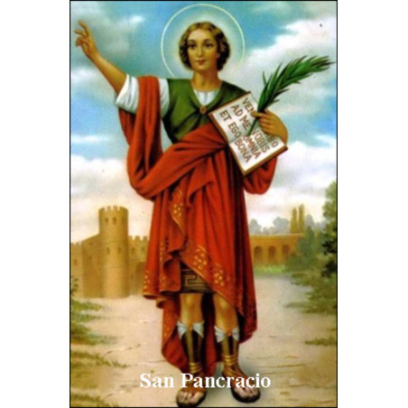St. Pancrazio Plastifizierter Abdruck. 5x7,5cm