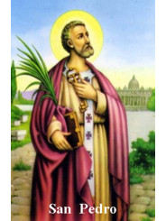 St. Peter Plastifizierter Abdruck. 5x7,5cm