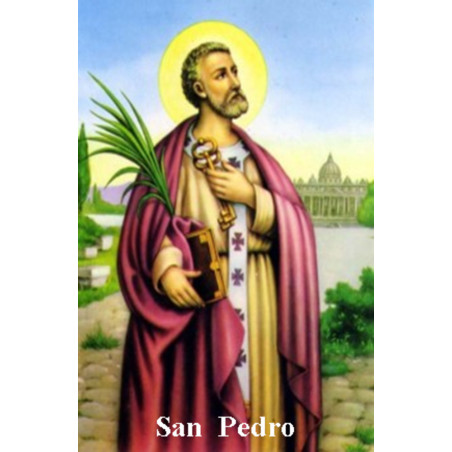 St. Peter Plastifizierter Abdruck. 5x7,5cm