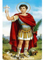 St. Expeditus Plastifizierter Abdruck. 5x7,5cm