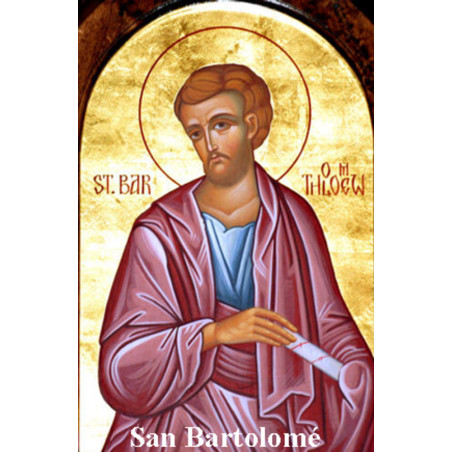 St. Bartholomäus Plastifizierter Abdruck. 5x7,5cm