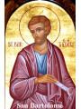 St. Bartholomäus Plastifizierter Abdruck. 5x7,5cm