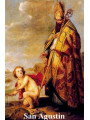 St. Augustine Plastifizierter Abdruck. 5x7,5cm