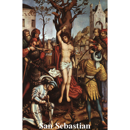 Plastifizierter Abdruck San Sebastian. 5x7,5cm