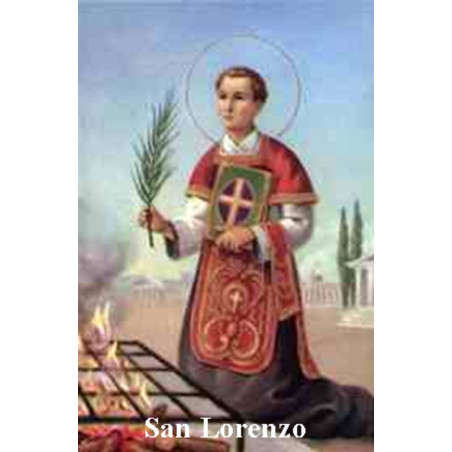 St. Lawrence Plastifizierter Abdruck. 5x7,5cm