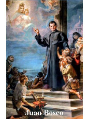 Johannes Bosco Plastifizierter Abdruck. 5x7,5cm