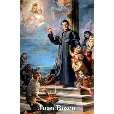 Johannes Bosco Plastifizierter Abdruck. 5x7,5cm